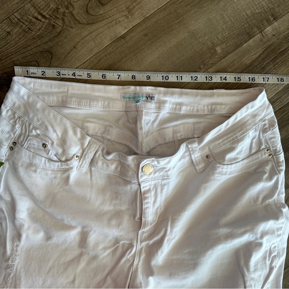 Wanna betta butt YMI white raw hem denim jeans Size 18 - Picture 3 of 11